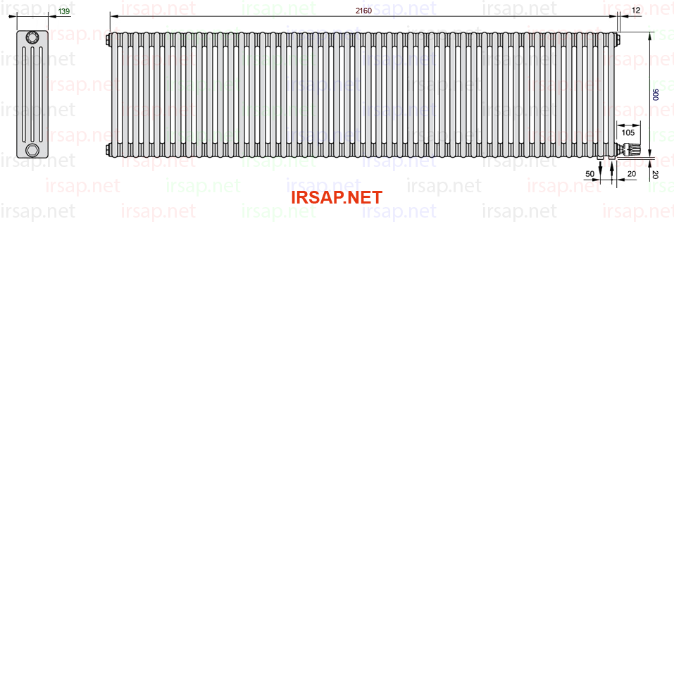 Радиатор IRSAP Tesi 40900/48 T26 CL 01